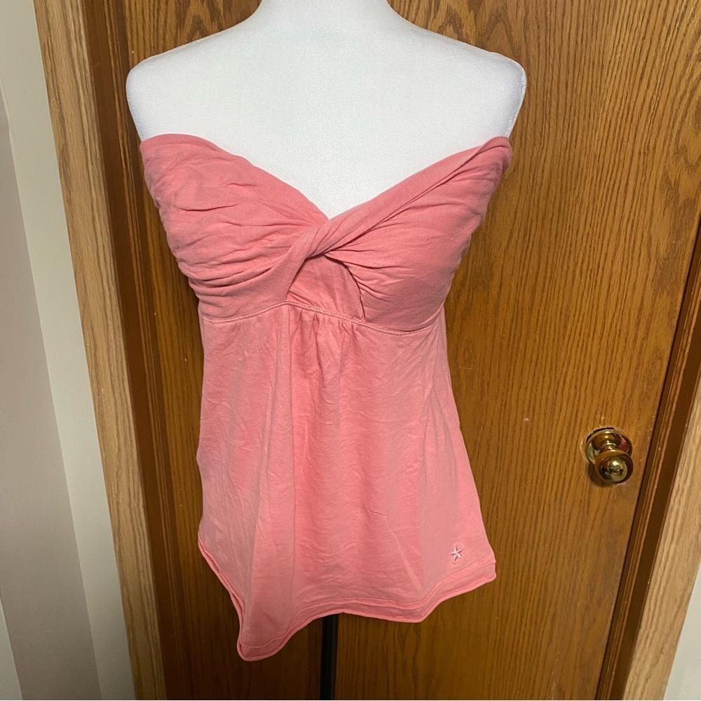 Twist front tube top